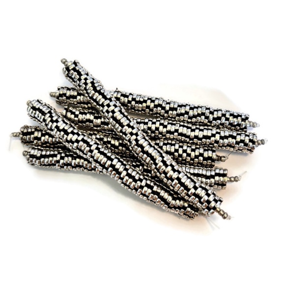 Tibetan Silver 6 Petal Spacers 8mm (50) - Picture 2 of 2